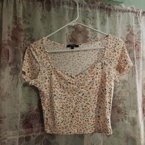 Floral Print Women's Top